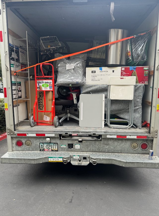 Truck loaded wall to wall