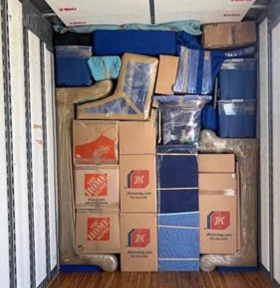 Home Depot boxes loaded