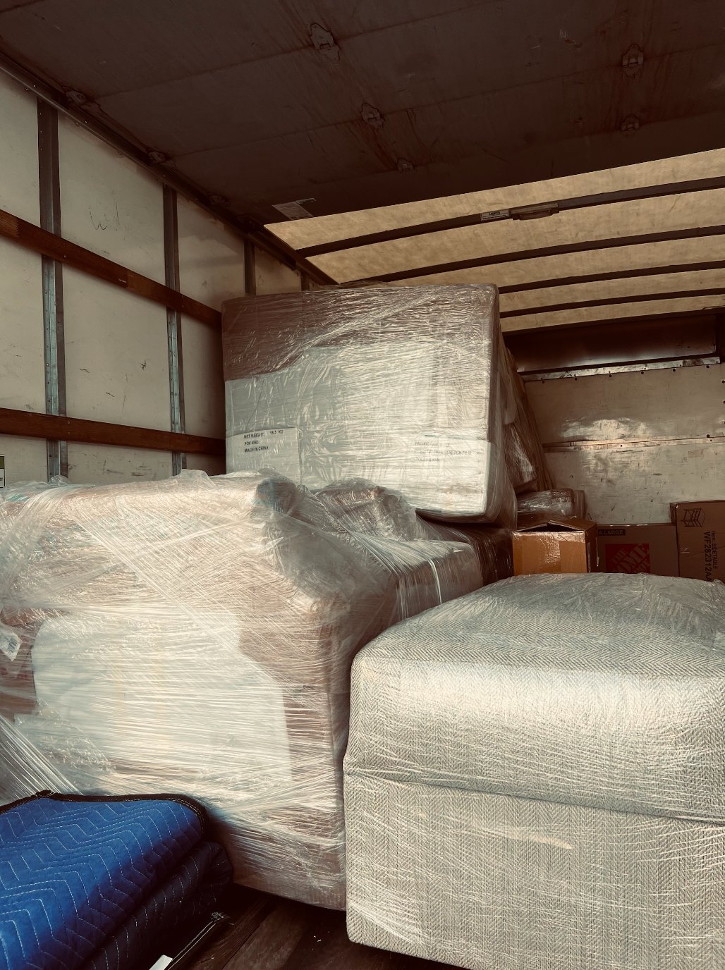 Crew moving wardrobe box