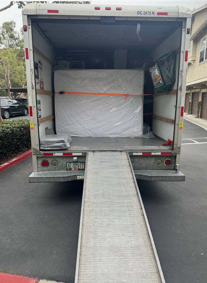 Truck loaded and ready to go